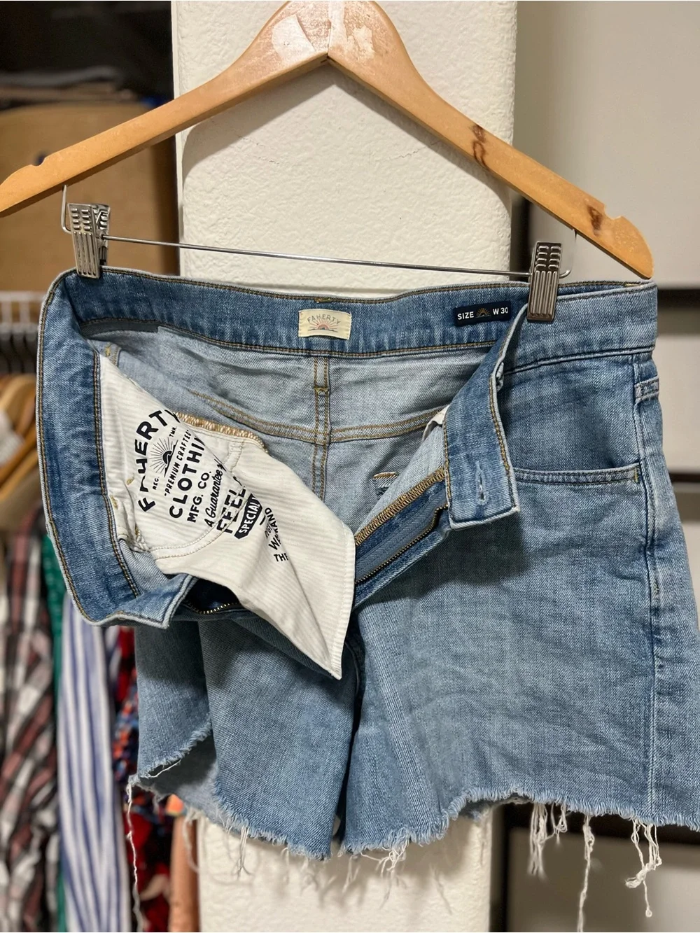 FAHERTY Denim Shorts